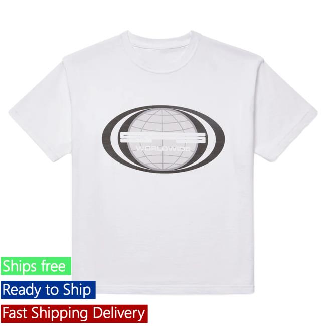 Official Sp5der Clothing Apparel Sp5der Jumbo Globe White T-Shirt Sp5der Merch Store Shop