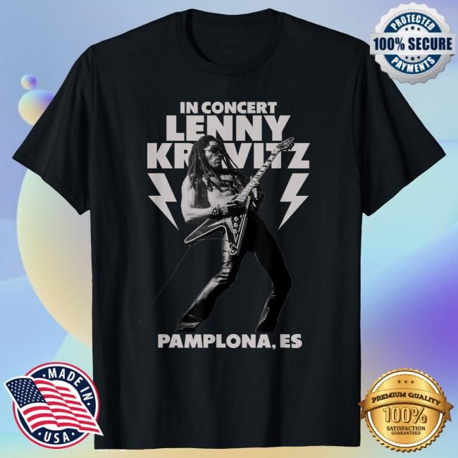Official Lenny Kravitz – Blue Electric Light Tour 2025 Pamplona T Shirt