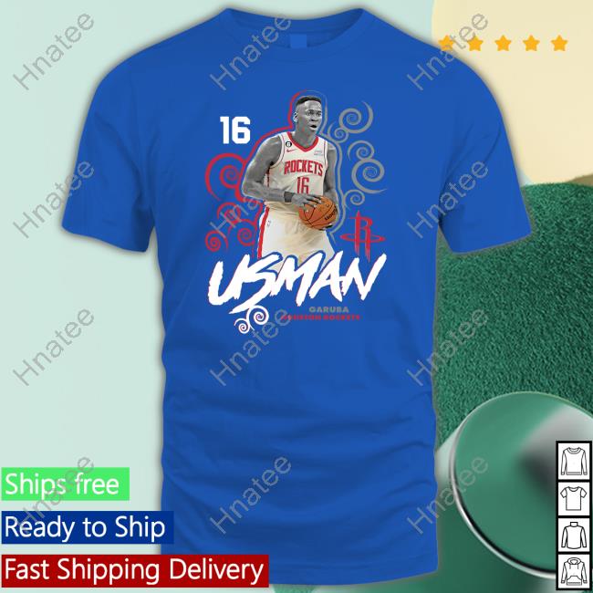 Usman Garuba Houston Rockets Fanatics Player Name & Number Competitor Shirt