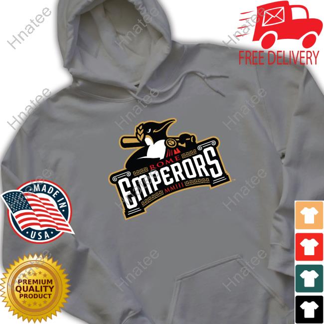 Official Rome Emperors Baseball Merch Rome Emperors Mmiii Primary Logo Tee