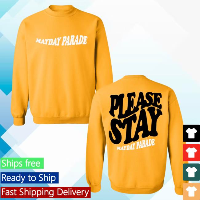 Official Merch Now Mayday Parade Please Stay Gold T-Shirts MerchNow