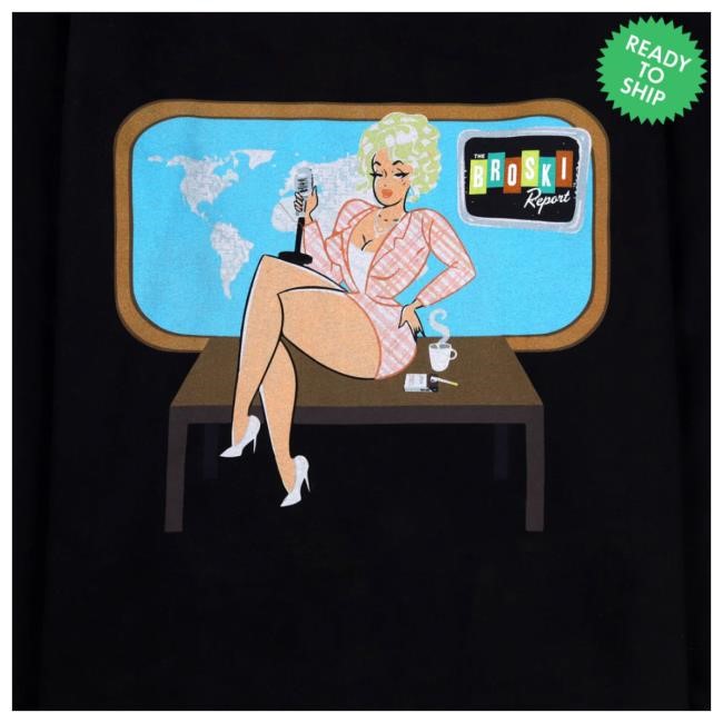 Broski News Watching Crewneck Sweatshirt – Brittany Broski