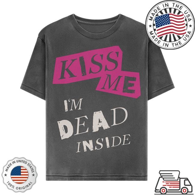 Official Green Day Merch Store Kiss Me I'm Dead New T-Shirt Green Day