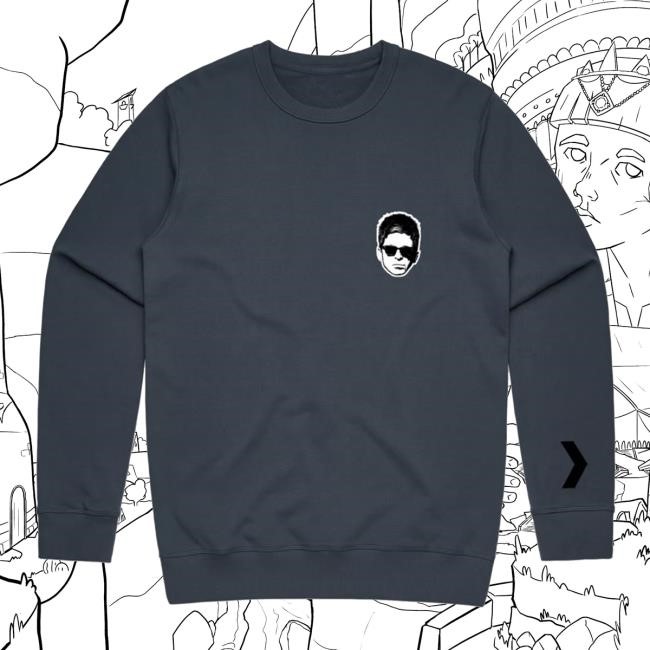 Noel Gallagher's High Flying Birds Official Store Council Skies Album New Crewneck Sweatshirt