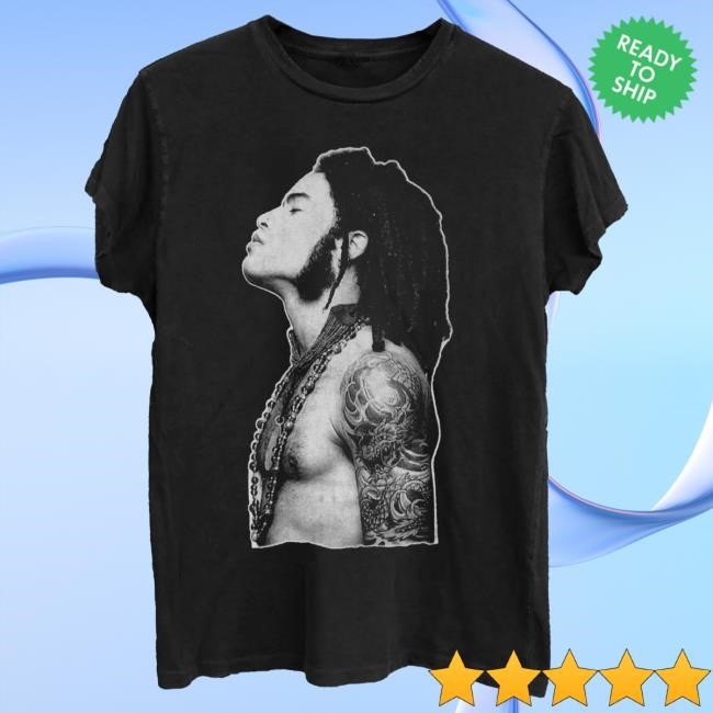 Official Lenny Kravitz Profile Outline Shirts