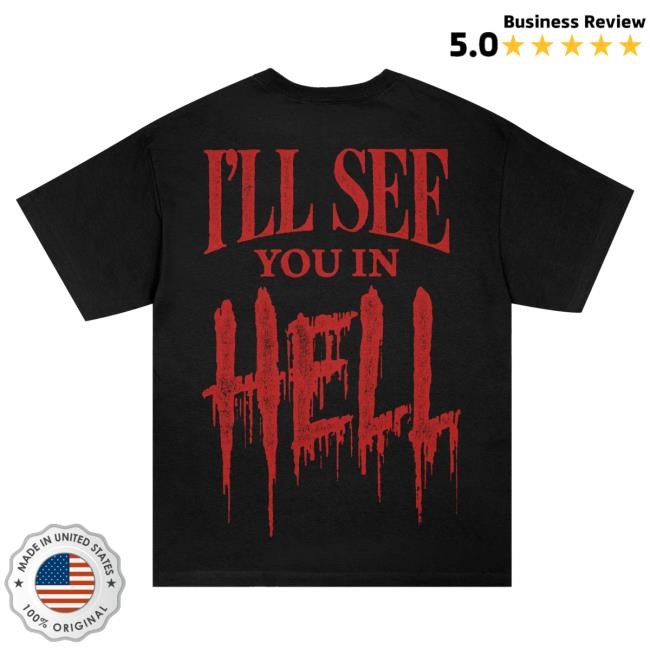 Official Motionless In White Merch Store I’ll See You In Hell Hot Shirt (Black)