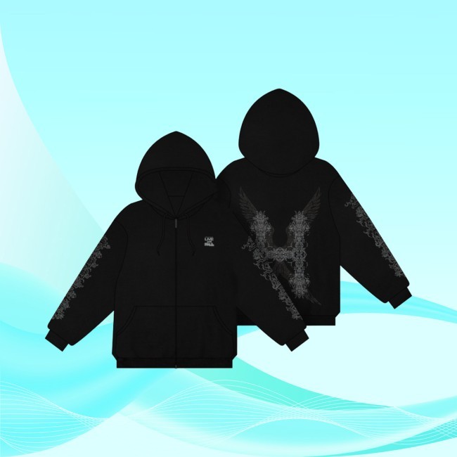 Xdinary Heroes Hood Zip Hoodie - Live And Fall