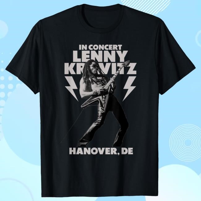Official Lenny Kravitz – Blue Electric Light Tour 2025 Hanover Tshirt