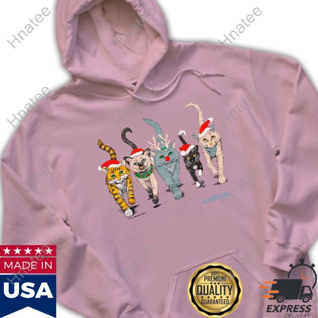 90S Florida Christmas Cats Shirt Time For Memories Merch