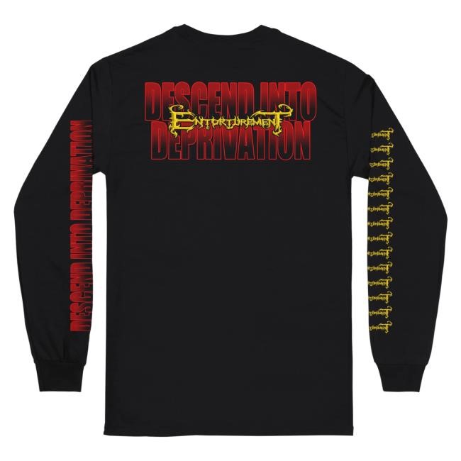 Official Reality Fade Merch Store Entorturement 'Descend Into Deprivation' Shirts