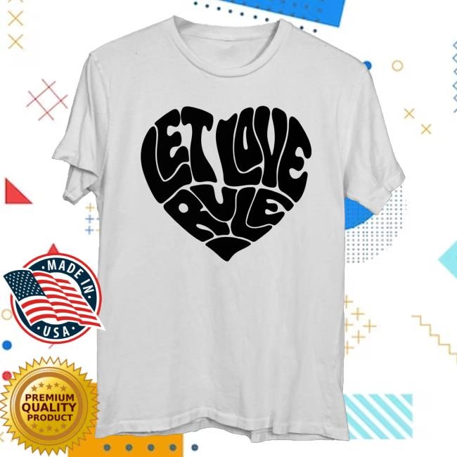 Official Lenny Kravitz Merch Store Let Love Rule Heart Shirt