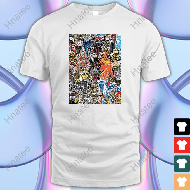 Soulsborne Doodle Collage Poster Shirt