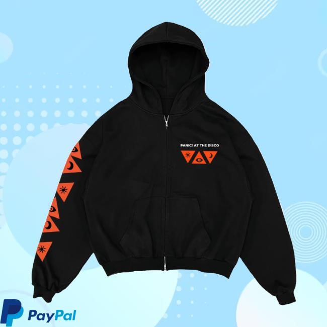 Eu/Uk Tour Admat Zip Up Hoodie Panic! At The Disco Store Official Panic! At The Disco Merch Store Eu/Uk Tour Admat Zip Hoodie Panic! At The Disco
