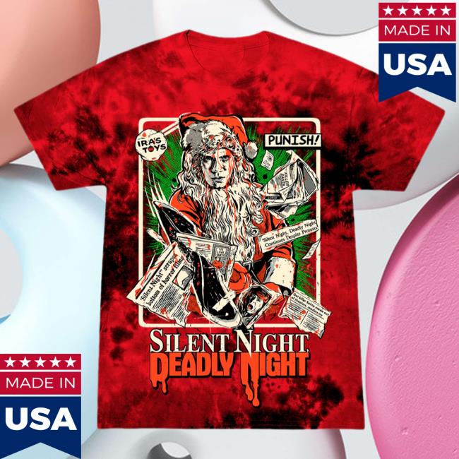 Official Cavity Colors Silent Night Deadly Night Punish 3D Tie Dye Top Shirt Cavitycolors