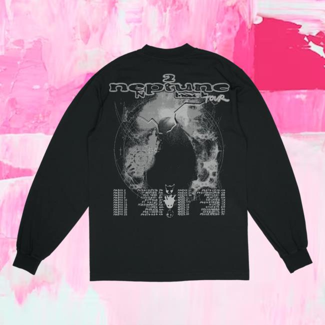 Sincerely Lucki Merch SincerelyLucki 2Neptune Tour - Dark Space Long Sleeve Shirt New Deadboylife