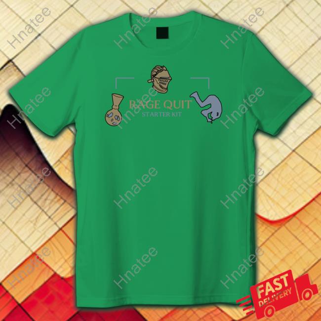 Unsubscribe Podcast Merch Rage Quit Starter Kit T Shirt