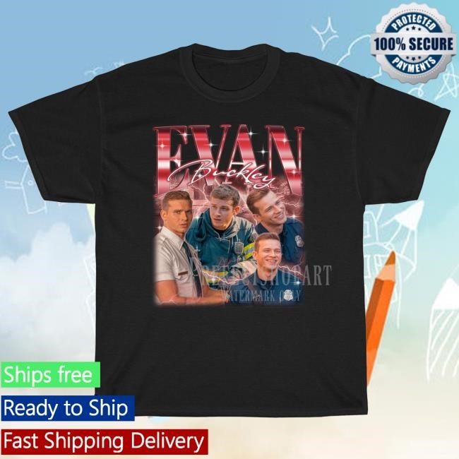 Evan Buckley Retro T Shirt | Nine Eleven | Series Retro | Evan Buckley 90's Vintage Homage | Evan Buckley Gift For Fan