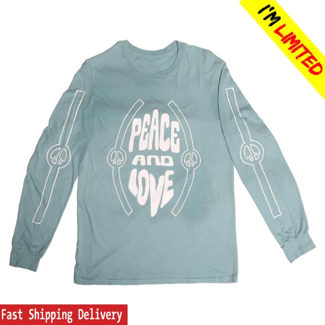 Official Altru Apparel Clothing Peace And Love Aop Sweatshirts 3D All Over Print