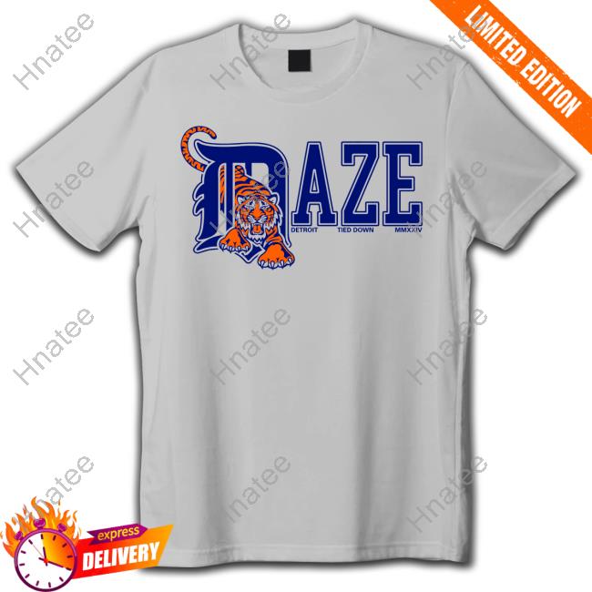 Detroit Tiger Daze Detroit Tied Down Mmxxiv Tee Shirt