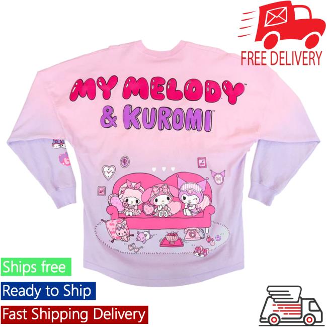 Official Sanrio Apparel Clothing Merch Store Shop My Melody & Kuromi Sleepover Japanla Spirit Sweatshirt