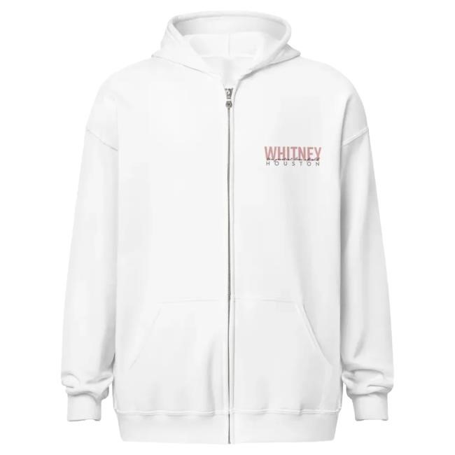 Official Whitney Houston Clothing Store Shop Whitney Houston The Greatest Love White Zip Hood