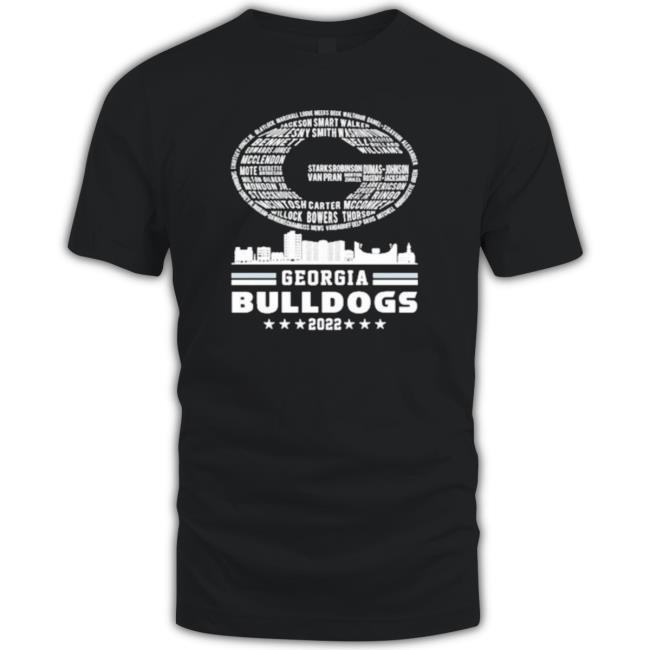 Georgia Bulldogs 2022 Players Names Champions Logo T-shirt