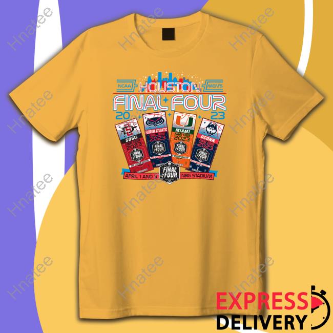 Ncaa Clutch City 4 Team Final Four Tee