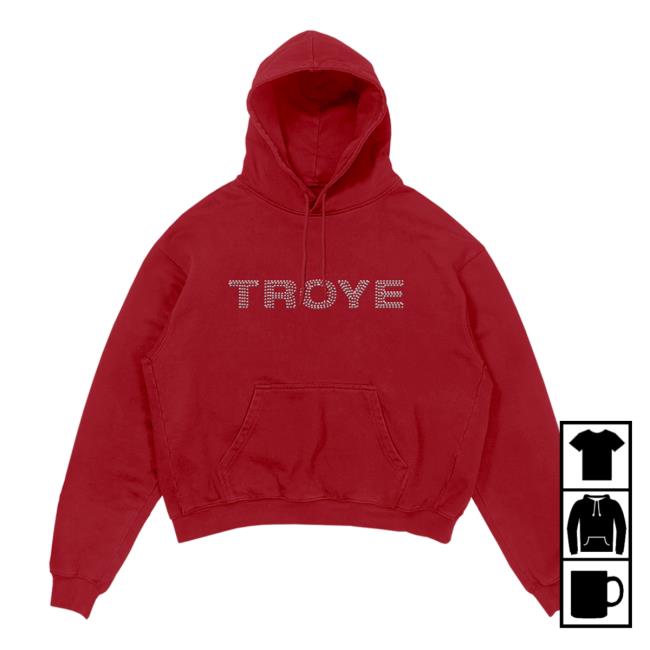 Troye Sivan Merch Official Store Troye Rhinestone Hoodie