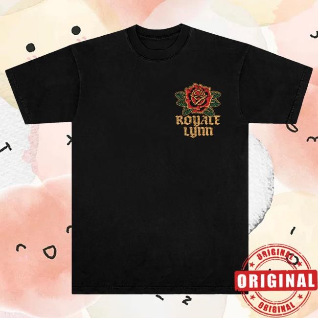 Royale Lynn Rose Tee (Black) Royale Lynn Official Merch