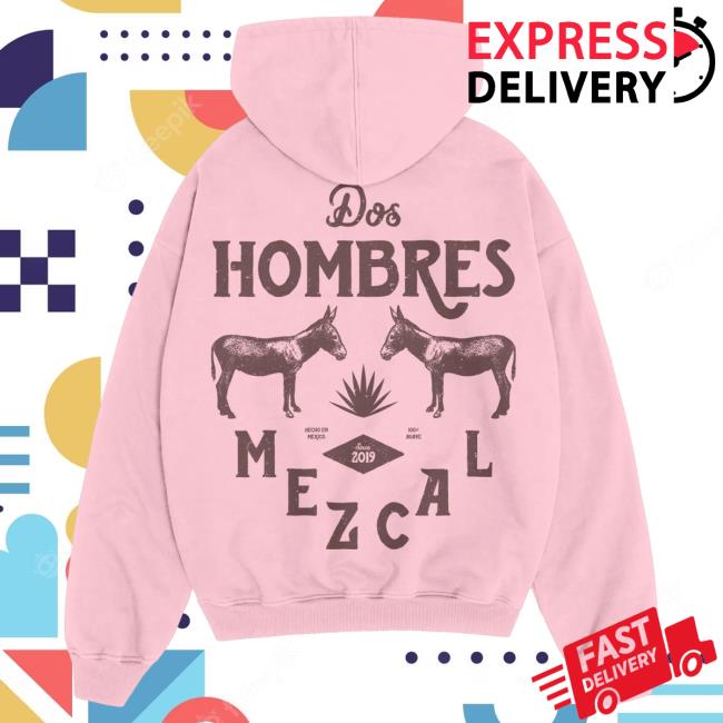 Official Dos Hombres Merch DosHombres Dos Hombres Pink Pullover Hoodie