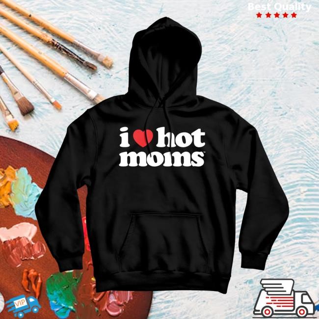 I Heart Hot Moms Black Hoodie – Danny Duncan I Heart Hot Moms Black Hoodie Sweatshirt – Danny Duncan