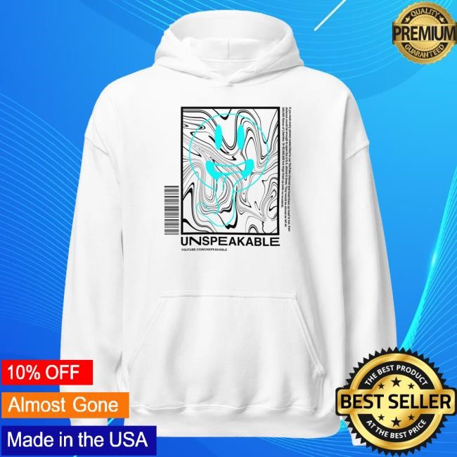 Official Unspeakable Merch White Smiley Swirl Sweater