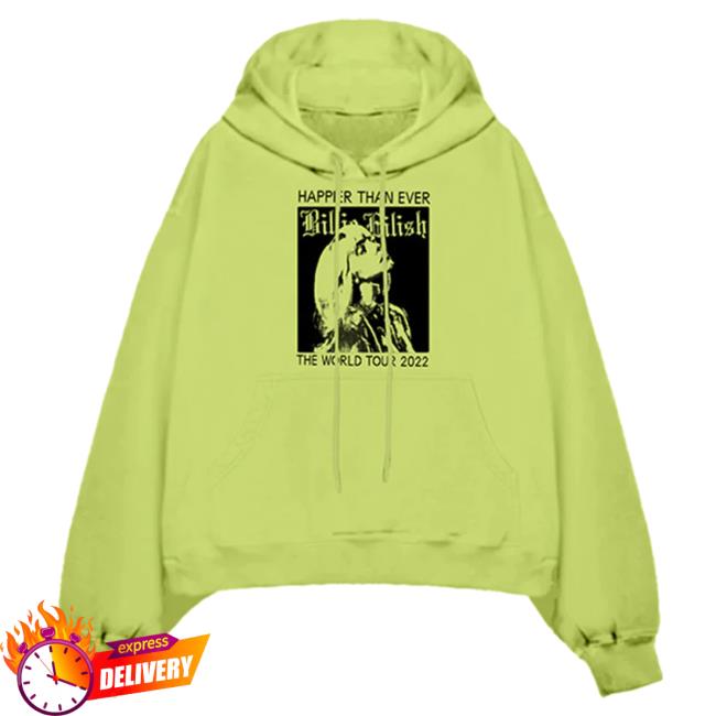 Official Interscope Records Billie Eilish Merch Store Happier Than Ever Lime Tour Tshirt Billie Eilish Apparel Clothing Shop