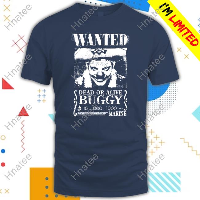 Ripple Junction Merch One Piece Live-Action Buggy Wanted Poster Long Sleeve T-Shirt