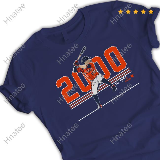 Official Breakingt Merch Jose Altuve 2000 Hits Shirt