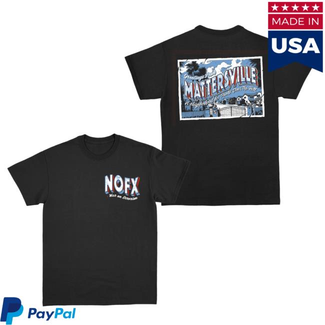 Official Nofx Merch Masterville Shirt