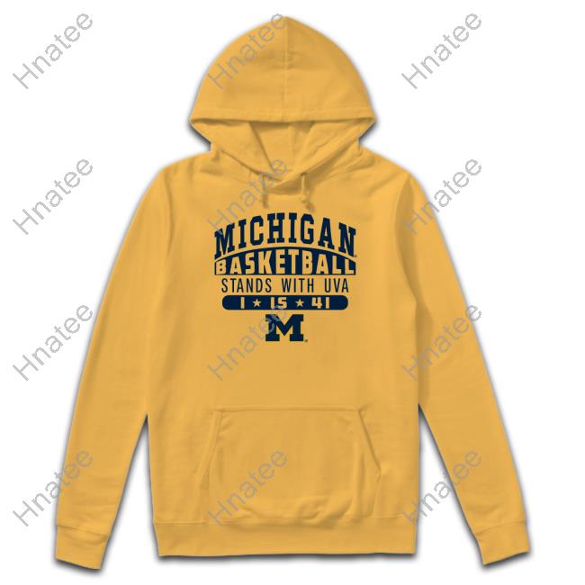 Michigan Basketball Stands With Uva Long Sleeve T Shirt Alejandro Zuniga