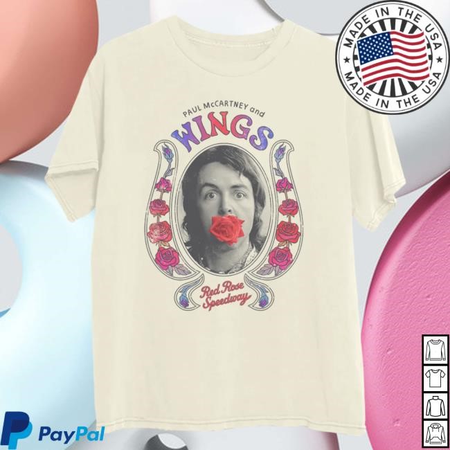 Official Paul McCartney Store Red Rose Speedway Photo Shirt PaulMcCartney