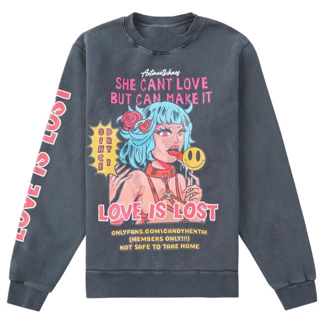 Official Capsule Clothing Store Art Meets Chaos Chaotic Vice Popover Sweatshirt | Black Capsule Nyc