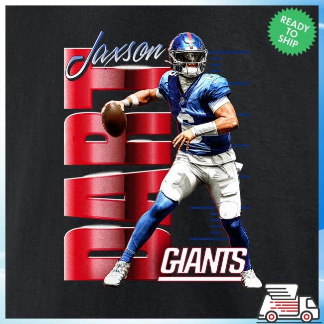 Official New York Giants Bulls Men's Jaxson Dart Black New York Giants Celebration Hot Shirt NewYorkGiants