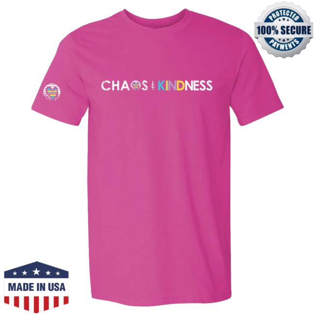 Official Chaos And Kindness Store Chaos & Kindness Logo Tees Heliconia