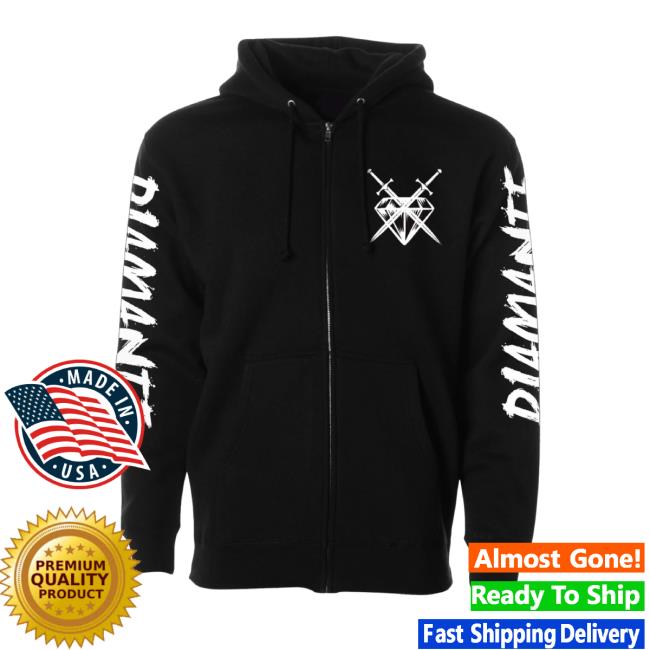 Official This Is Diamante Merch Diamante Logo Zip Crew neck