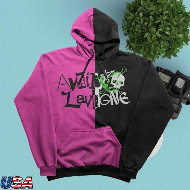 Avril Lavigne Official Merch Store | Greatest Hits Tour Split Sweartshirt Hoodie - Avril Lavigne Clothing Shop Avrillavigne