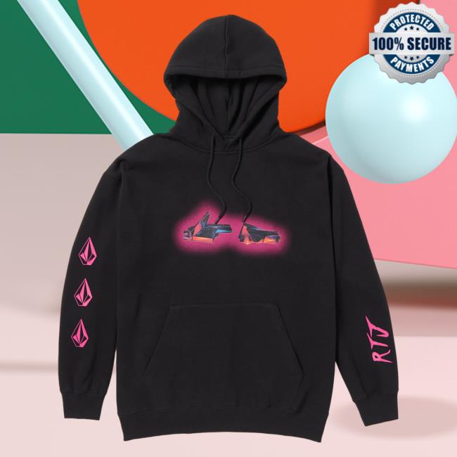 Volcom Stone Clothing Shop Store Rtj X Hot Wheels Sweatshirt Black