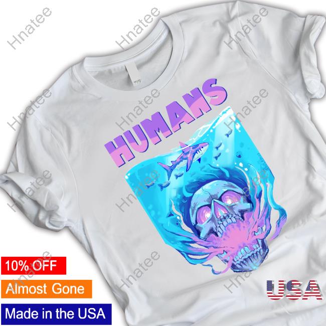Official Purple Purp1 Humans Skull Shark T Shirts