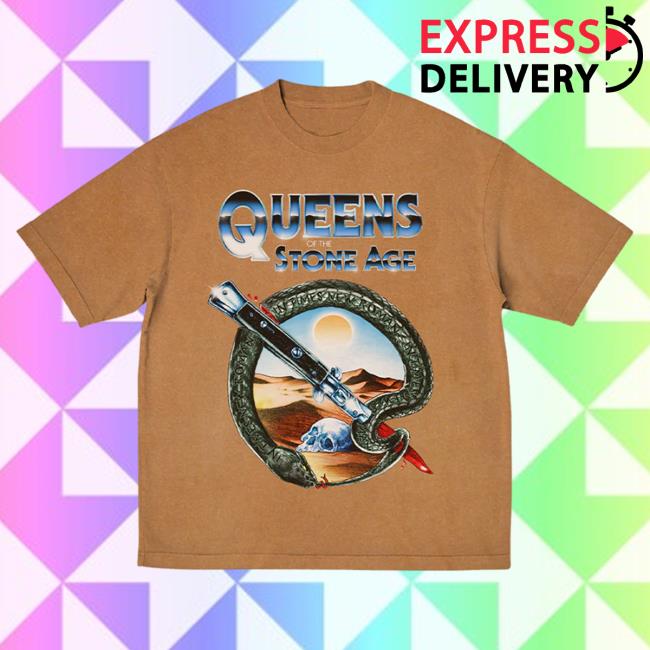 Official Queens Of The Stone Age Qotsa Merch Store Qotsa Desert Skull T-Shirts Queensofthestoneage