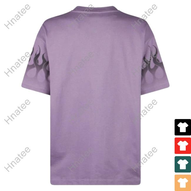 Official Vision Of Super Purple Shirt New With Black Gradient Flames Official Vision Of Super Purple T-Shirt With Black Gradient Flames