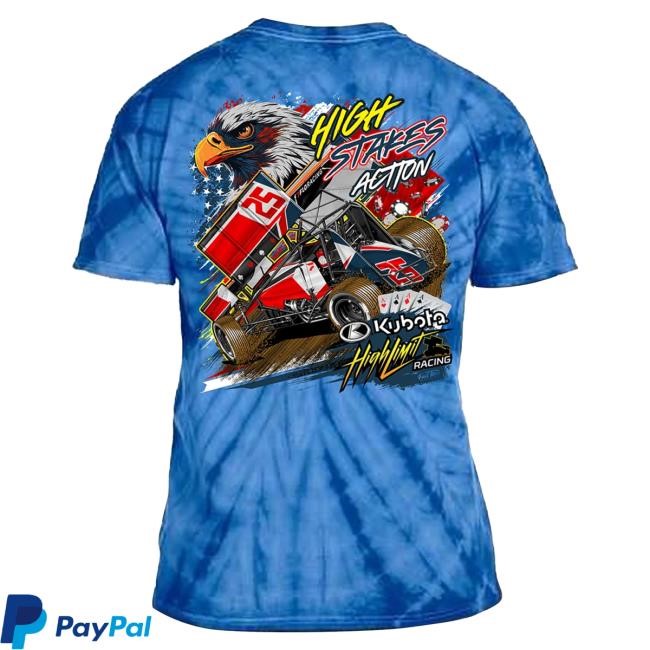 Official High Limit Racing 2025 2025 High Limit Eagle - Top Shirt - Spider Royal Tie-Dye