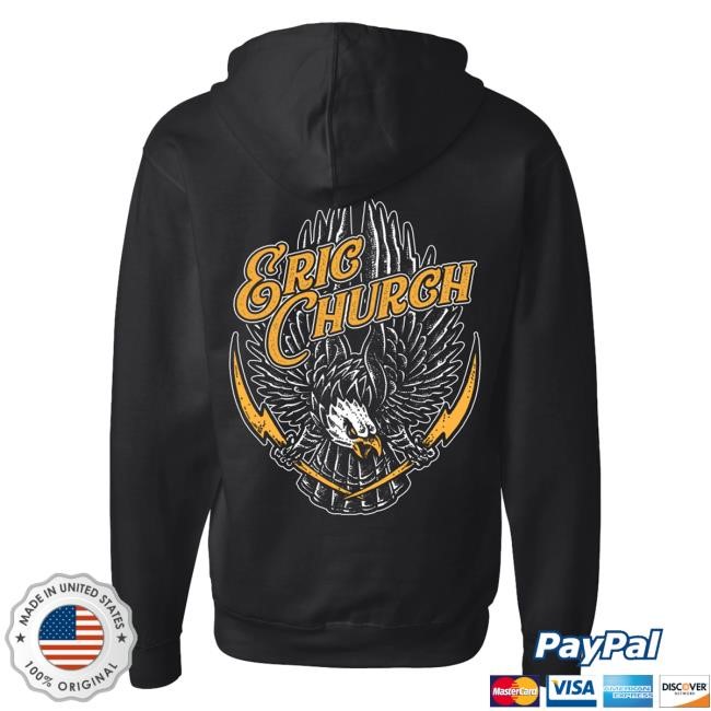 Eric Church The Eagle & Bolt Zip Hood | Eric Church Official Merch Store Shop