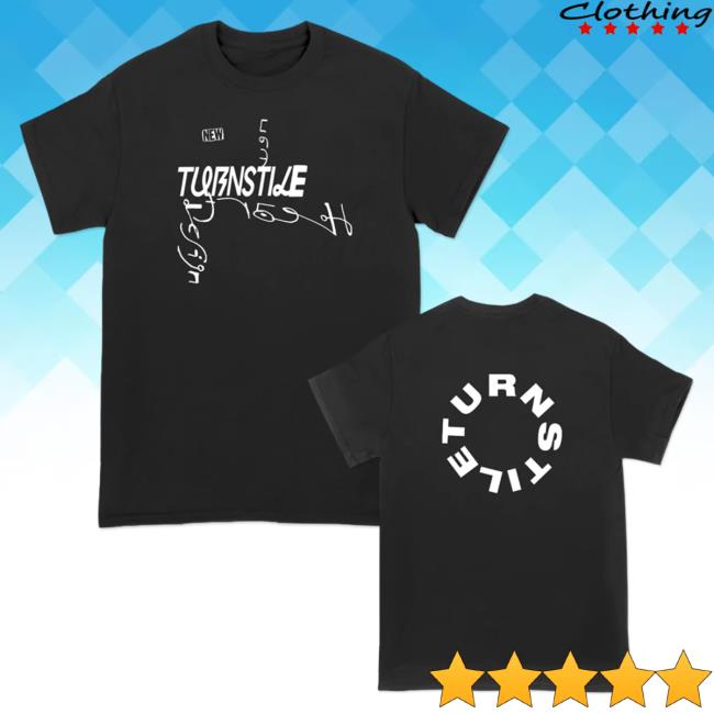 Official Turnstile Merch Turnstile Black "New Heart Design" Shirt